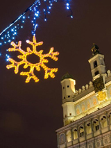 Iluminacje przed ratuszem