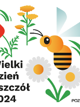 Infografika z napisem Wielki Dzień Pszczół 2024