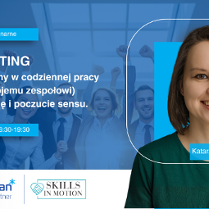 Grafika zapraszająca na spotkanie Job crafting - jak małe zmiany w codziennej pracy dadzą Ci (i Twojemu zespołowi) większą energię i poczucie sensu.