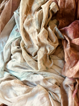 Zdjęcie, brązowo, beżowe, kremowe chusty