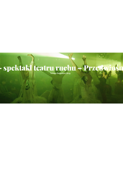 na zdjeciu grupa tancerzy w powłóczystych strojach, tańczą wyciągając do góry ręce, oświetla ich zielone światło