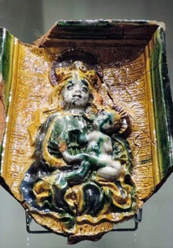 kafel z wizerunkiem maryjnym