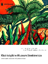 Grafika przedstawiająca dziką przyrodę w ostrych barwach, głównie intensywnej zieleni i czerwieni.