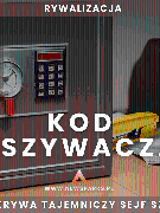 Plakat, zdjęcie sejfu, który stoi na biurku, na zdjęciu napisy informujące o wydarzeniu.