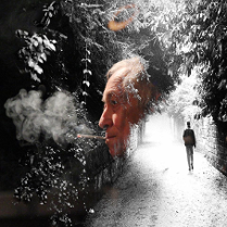 Kolaż zdjęć z Lechem Raczakiem.