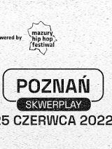 Nazwa wydarzenia i logo "mazury hip hop festiwal".