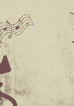 Na obrazku znajduję się zestaw nut które opanowuje kompozytor.