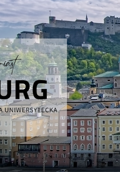Lewa część obrazka ukazuje informacje na temat koncertu. W tle można zobaczyć panoramę miasta Salzburg.
