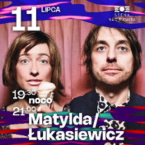 Zdjęcie portretowe kobiety i mężczyzny. Kobieta ma krótkie włosy, jasne oczy, a w ręce trzyma roztopionego loda. Mężczyzna ma krótkie włosy, jasne oczy i lekko się uśmiecha.