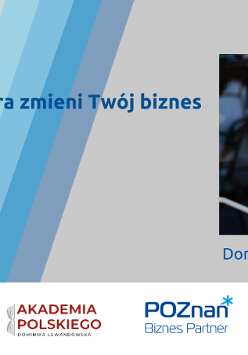 Grafika zapraszająca do zapisów na szkolenie online Kreatywność, która zmieni Twój biznes.