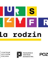 Litery stanowiące tytuł wydarzenia umieszczone w kolorowych kwadratach