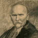 L. Wyczółkowski, Autoportret, 1921