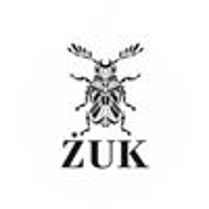 Logo obiektu. Na białym tle widzimy czarną grafikę żuka i napis żuk.