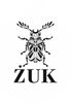 Logo obiektu. Na białym tle widzimy czarną grafikę żuka i napis żuk.