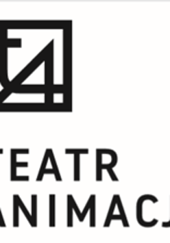 Na białym tle czarne logo Teatru Animacji w Poznaniu.