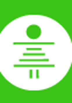 Na zielonym tle logo organizatora.