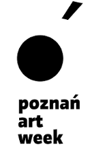 Biało Czarne logo Poznań Art Week.