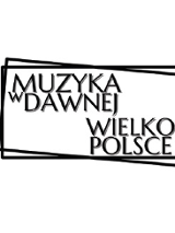Na białym tle logo z napisen "muzyka w dawnej wielkopolsce".