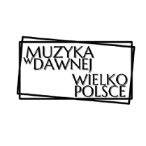 Na białym tle logo z napisen "muzyka w dawnej wielkopolsce".