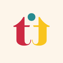 dwie literki t zwrócone do siebie laseczkami z dużą kropką u góry