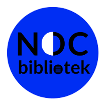 Logo noc bibliotek.