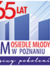 Logo 65 lat SM Osiedle Młodych.