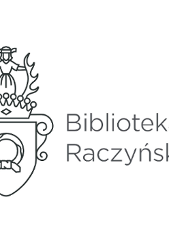 Grafika przedstawia logo Biblioteki Raczyńskich na białym tle.