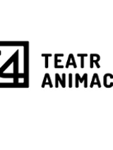 Na białym tle z lewej strony w kwadracie z czarnym obramowaniem litery "t" i "A", po prawej stronie czarny napis "Teatr Animacji".