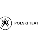 Czarno-biały logotyp Polskiego Teatru Tańca