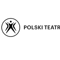 Czarno-biały logotyp Polskiego Teatru Tańca