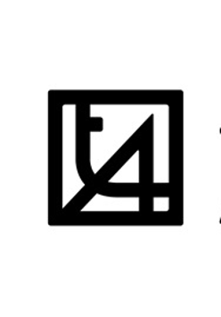 Czarno-białe logo: litery "t" i "A" połączone ze sobą w czarnym kwadracie, obok napis "TEATR ANIMACJI".