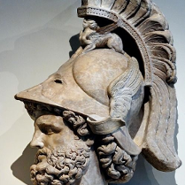 Popiersie rzymskiego boga Marsa.