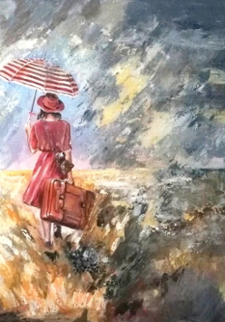 marzenia, akryl na płótnie, 50 x 80