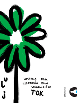 Grafika przedstawia stylizowany kwiat o czarnych konturach i zielonych płatkach, przypominający zarówno roślinę, jak i artystyczny rysunek. Pod kwiatem znajduje się napis "Naturalniej" w odręcznym stylu. Obok znajduje się dodatkowy tekst: "Wystawa prac członków koła studenckiego TOK". W dolnej części obrazu umieszczono logotypy organizatorów wydarzenia: UAP Poznań, D-SIGN oraz Galeria YES. Tło jest białe, a całość ma minimalistyczny, artystyczny charakter.