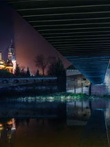 nocny widok z Bramy Poznania na Katedrę, fot. Ł. Gdak