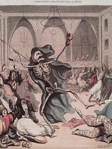 Komnata w zamknu, w środku śmierć, wokół przerażeni ludzie