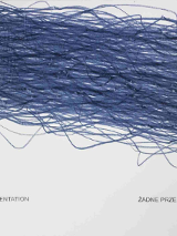 Obraz Jarosława Kozłowskiego o nazwie "Niebieskie linie, 1989/2018".