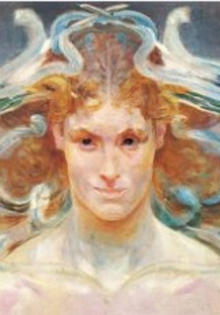 Jeden z obrazów z wystawy.