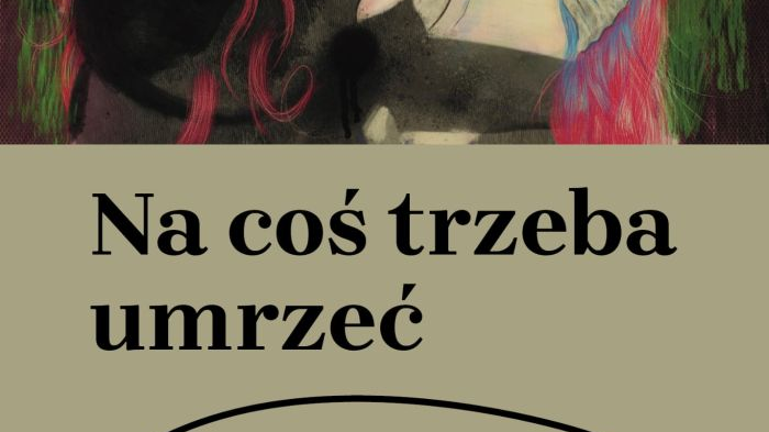 Okładka książki z imieniem i nazwiskiem autorki, tytułem oraz motywem personifikacji Śmierci (pod postacią ludzkiego szkieletu) przytulającej kobietę.