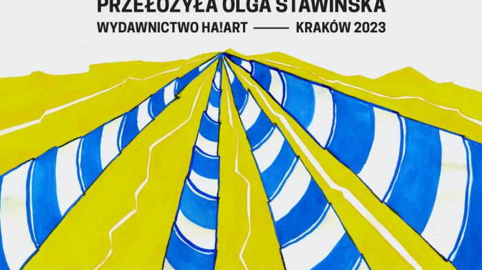 Barwna okładka książki, której głównym elementem graficznym jest widoczny tylko częściowo jednorożec i trzy inne rogi stykające się w jednym punkcie.