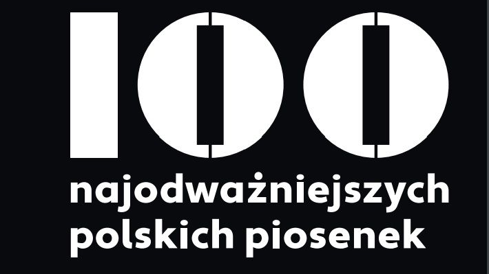 Czarna okładka, tytuł zapisany białymi grubymi literami. Dwa zera w liczbie 100 przypominaja klawisze od fortepianu.