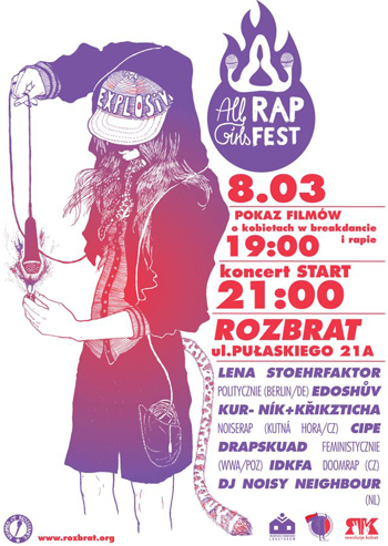 AllGirls Rap Fest: 8.03 na Rozbracie - grafika artykułu
