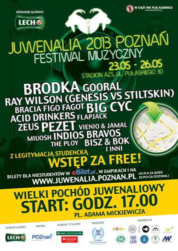Juwenalia w Poznaniu: 23-26.05 - grafika artykułu