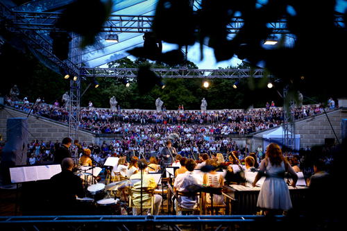 Koncert Młodej Polskiej Filharmonii w Łazienkach Królewskich. Fot. mat. org. - grafika artykułu