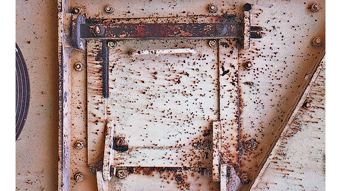 D. Misiorny, Square, triangles and rust, 2013