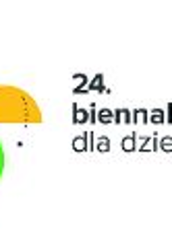 Logo Biennale Sztuki dla Dziecka - kolorowy wiatraczek i napis obok.