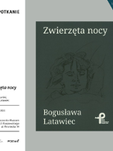 Okładka tomiku wierszy Bogusławy Latawiec, po lewej nazwa i data wydarzenia.
