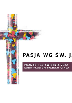 Krzyż i nazwa wydarzenia.