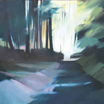 pejzaż - droga w lesie