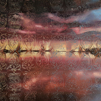 pejzaż na tafli wody